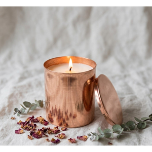 Bougies en aluminium doré de luxe à marque privée en gros, 100 % cire de soja naturelle, écologiques, pour aromathérapie à domicile - Product Image 3