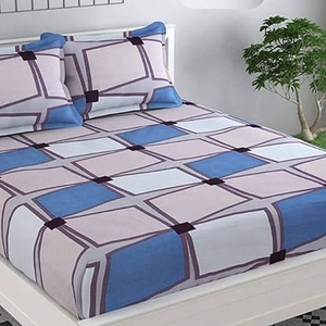 Juego de Sábanas de Algodón Estampado Personalizado de 200 Hilos, Sábana Plana con Fundas de Almohada, Juego de Ropa de Cama de Verano, Estilo Liso, Venta al Por Mayor - Product Image 1