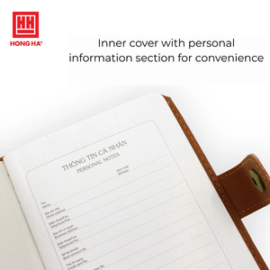 HONGHA Model 4607 Printed Digital Printing Leather Notepad A6 Thread Sewing Bound 200 Pages High-Whiteness 70gsm Lined <b>Paper</b> - Product Image 5