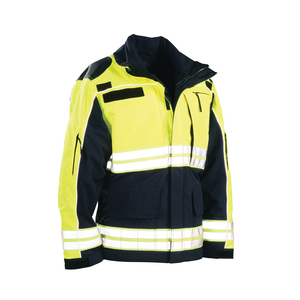 Chaqueta de Seguridad Reflectante de Alta Visibilidad para Hombre, Ropa de Trabajo de Poliéster con Bolsillos y Rayas - Product Image 1