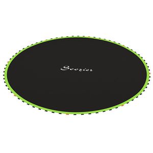 "12FT/14FT <b>Trampoline</b> Mat Replacement with 72/80 V Hooks and 5.5" Springs-Green Home Use PP & EPE Materials Rectangle Shape" - Product Image 1