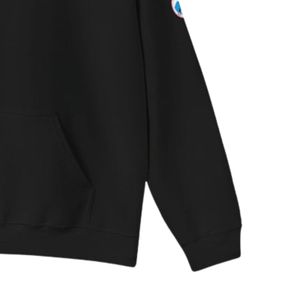 Sweat-shirt à capuche bleu avec motif 'Dad', en polaire doux, à manches longues, décontracté, pour l'hiver, vêtement de mode - Product Image 6