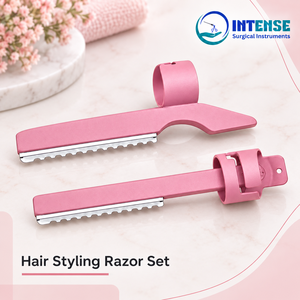 Juego de Navajas Profesionales para Cortar el Cabello, 2 Piezas, Herramientas de Precisión para Peinar y Texturizar el Cabello, para Barberos, Instrumentos Quirúrgicos Intensivos - Product Image 1