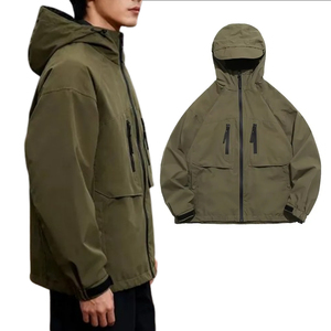 Vestes de sport élégantes pour usage quotidien, fournisseur de vêtements de chasse à faible MOQ, réduction en gros, veste de chasse multi-poches hydrofuge - Product Image 6