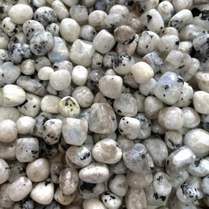 หินมูนสโตนสีรุ้งธรรมชาติ ขัดเงา หินมูนสโตนเรืองแสง คริสตัลบำบัดเรกิ จักระ อัญมณี ขายส่งจำนวนมาก - Product Image 3