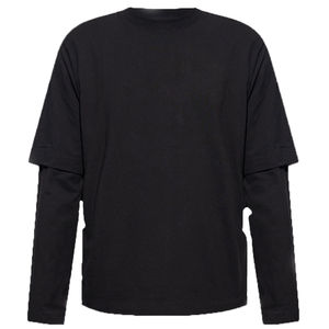 Camiseta 100% algodón para hombre, corte holgado, estampada, personalizada, de alta calidad, manga larga doble, oversize. - Product Image 1