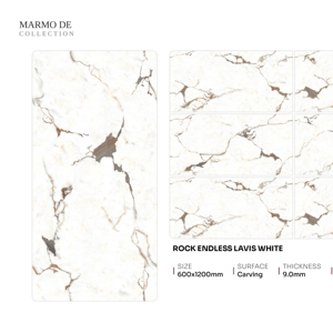 Panneaux en porcelaine sculptée Metropolitan Reliefcraft 60x120cm 600x1200mm 24x48, finition dimensionnelle élégante pour l'architecture de luxe - Product Image 1