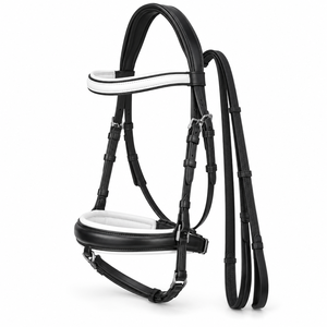 Bridon en cuir avec décoration en cristal, personnalisable, équipement équestre de haute qualité au meilleur prix, best-seller - Product Image 2