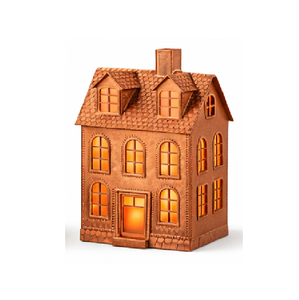 Portavelas de metal galvanizado rústico de moda, linterna vintage de zinc para velas de té, para decoración de mesa navideña - Product Image 2