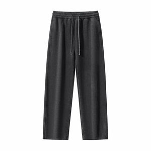 Nouveau style de pantalon de survêtement ample à jambe droite 100% coton, pantalon de jogging avec logo personnalisé pour homme, vêtements de sport décontractés, style universitaire - Product Image 5