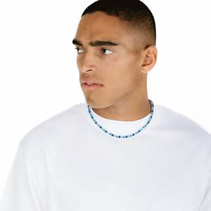 Collier en argent 925 avec moissanite, chaîne tennis sertie clos, plaqué or 18 carats, style hip-hop, unisexe, pour usage quotidien - Product Image 3