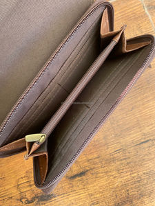 Nuevo diseño occidental en relieve Animal estampado piel cuero carteras elegante hecho a mano tallado cuero teléfono casos lujo mujeres embragues - Product Image 5