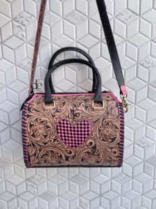 2026 Latest Designer Hand Tooled Carving Leather Speedy Handbag Gypsy Boho <b>Shoulder</b> Handmade Western Stylish Women Uses Bag - Product Image 3