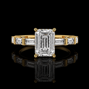 Elegant 3.28 Carat Lab Created Diamond Women's Luxury IGI Certified 14KT Yellow Gold Unique Style Anniversary Wedding - Product Image 2
