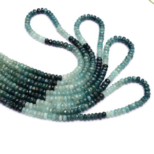 Perles facettées rondes en Grandidierite naturelle de Madagascar, 5mm-6mm, pierres précieuses pour la création de bijoux - Product Image 3