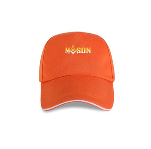 หมวกเบสบอลมาสเตอร์เมสัน บลู ลอดจ์ ทรงสี่เหลี่ยมและลายเข็มทิศ ปรับขนาดได้ หลายสี ทำจากผ้าฝ้าย - Product Image 1