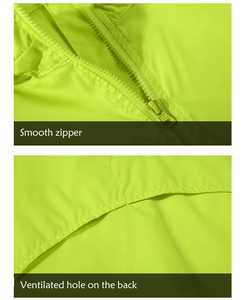 Chaqueta Cortavientos de Ciclismo con Capucha para Hombre Geo Brothers Co, Ecológica, para Invierno, Talla Grande, Impermeable y Transpirable - Product Image 2