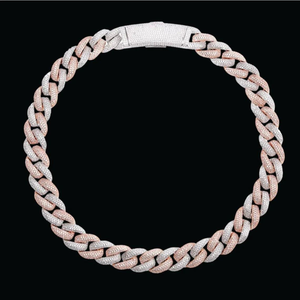Collier gourmette cubaine de luxe pour homme avec diamants de laboratoire, chaîne hip-hop haut de gamme pour le quotidien et le streetwear - Product Image 4