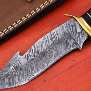 Couteau de chasse en acier inoxydable à lame fixe, couteau utilitaire de survie pour le camping en plein air, fabrication sur mesure, vente en gros - Product Image 2