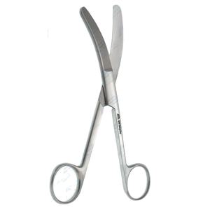 Instrumentos Quirúrgicos para Ginecología, Instrumentos Médicos de Acero Inoxidable de Alta Calidad, Tijeras Umbilicales de Hoja Plana Curva de 16 cm - Product Image 1