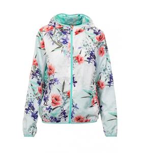 Chaqueta cortavientos con patrón sublimado de diseño personalizado, chaquetas de fútbol impermeables de Hip Hop, ropa de entrenamiento, chaqueta con estampado de flores personalizada - Product Image 1