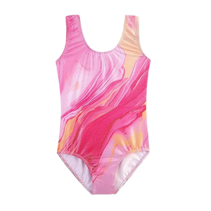 Tenue de danse en spandex pour enfants, justaucorps de gymnastique et de ballet, vêtements de sport ajustables et extensibles pour la pratique et les spectacles des enfants - Product Image 2
