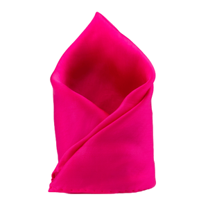 Hot Pink Solid Pocket Square Intimates Accesorios - Product Image 1
