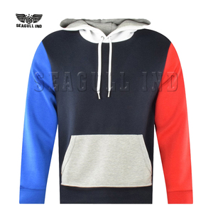 เสื้อฮู้ดดี้ผู้ชาย Seagull Ind แบบ Color Block ทรงปกติ ผ้าคอตตอนผสม สวมใส่สบาย มีกระเป๋าหน้าและลายพิมพ์โลโก้ เหมาะสำหรับใส่ในฤดูใบไม้ร่วง - Product Image 2