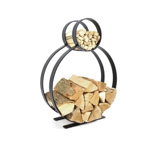 Support à bûches robuste en fer forgé, fait main, pour foyer extérieur, rangement de bûches, taille et forme personnalisables, nouvelle tendance - Product Image 5