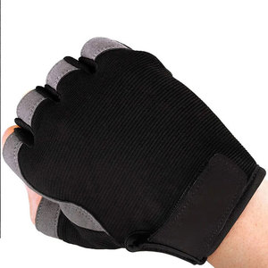 <b>Half</b> Finger Weight Lifting Gloves Unisex Gym Exercise Non <b>Slip</b> PU Material Wrist Support Breathable Outdoor Sports Training - Product Image 2