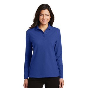 <b>Ladies</b> Performance Long Sleeve for <b>Shirts</b> Knitted Casual Eco-Friendly Breathable Pique Cotton - Product Image 4