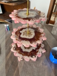 Handcrafted Resin 3 Tier <b>Cake</b> Stand - Product Image 3