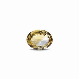 Natural Faceted Citrine Gemstone 8.25 Carat Certified Wholesale Yellow Oval Square - Product Image 1