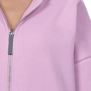Sudadera con Capucha para Mujer, Otoño-Invierno, Diseño con Cierre Completo, Interior de Felpa Suave, Mezcla de Algodón, Capucha Ajustable, Mangas Largas, Bolsillo Frontal - Product Image 5