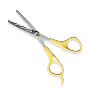 Tijeras Profesionales para Adelgazar el Cabello, Acero Inoxidable, Hoja Afilada y No Afilada, para Diestros, Mango Corto, Uso en Salón - Product Image 2