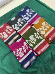 ส่าหรีฐานผ้าไหมแท้หรูหราสง่างามเหนือกาลเวลาสีดำสวมใส่สบายๆทุกฤดูกาล - Product Image 4