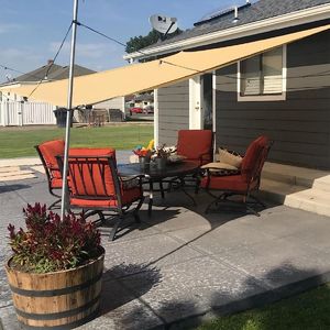 Telo Ombreggiante 80% per Esterni, Terrazze e Serre - 3x3m, Resistente al Calore, 6 Cuciture, Copertura 100% per Piante - Modello 6 Accessori per Ombreggiatura - Product Image 4