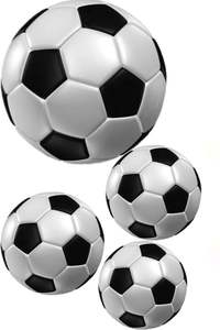 Ballon de football de qualité supérieure avec une bonne élasticité et un design classique en cuir, ballon blanc et noir - Product Image 3
