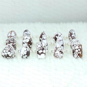 Anillos Artesanales de Plata de Ley 925 con Jaspe Caballo Salvaje Bismillah Gems, Joyería Cristiana Bohemia Vintage, Venta al Por Mayor - Product Image 3