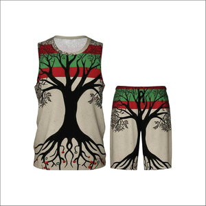 ชุดยูนิฟอร์มบาสเก็ตบอลผ้าโพลีเอสเตอร์ 100% ระบายอากาศได้ดี สำหรับฝึกซ้อมกีฬาแบบ unisex สำหรับผู้ชายไซส์ใหญ่ - Product Image 2