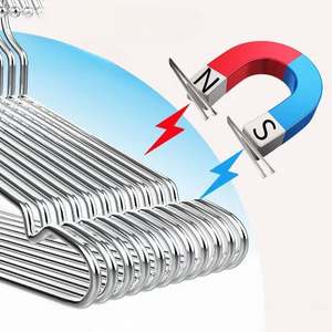 Perchas de Ropa de Acero Inoxidable 304 de Primera Calidad, Resistentes y Antioxidantes, para Organización del Armario del Hogar - Product Image 3