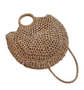 กระเป๋าสานกระดาษมีเชือกถักโครเชต์กระเป๋าชายหาดส่งตรงจากผู้ผลิตอินเดีย - Product Image 1