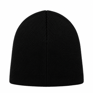 Bonnet tricoté jacquard noir personnalisé avec motif graphique 93, style streetwear hivernal, effet vieilli, avec numéro, chaud, en acrylique, style Y2K - Product Image 3