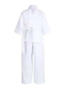 Uniformes de Karate y Judo Unisex con Logotipo Personalizado al por Mayor, 100% Algodón, Ligeros, Duraderos, de Secado Rápido y Transpirables, Servicio OEM - Product Image 2