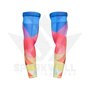 Mangas de Ciclismo Unisex con Patrón Hexagonal, Anti-UV, Transpirables, de Spandex y Poliéster, Compresión Deportiva para Adultos - Product Image 4