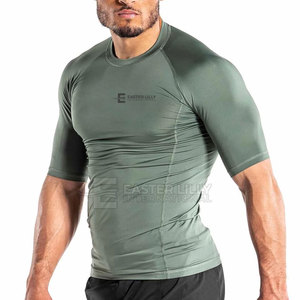 Service OEM, qualité supérieure, rashguards BJJ de couleur unie, style unique, utilisation en extérieur, rashguards - Product Image 3