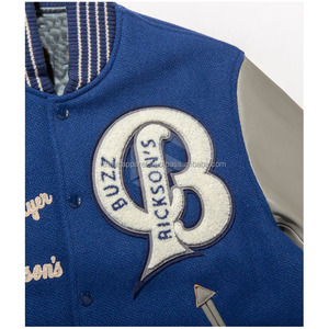 Men Varsity <b>Jacket</b> Oversized Fit Chenille Patch Distressed Embroidery <b>Jacket</b> Wholesale - Product Image 5