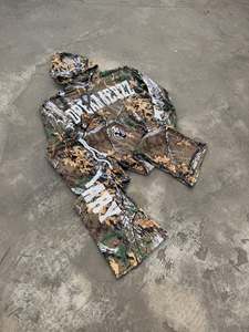 Custom Streetwear <b>Camouflage</b> Hoodie Set Men's Casual Autumn Wear Breathable Polyester French Terry Sweatshirt <b>Tracksuit</b> - Product Image 6