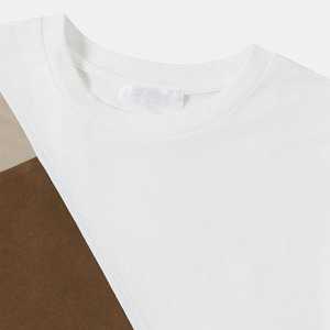 <b>Men's</b> Short Sleeve O-Neck T-Shirt Color Blocked Geometric Pattern Knitted Casual Wear Regular Fit - Product Image 5