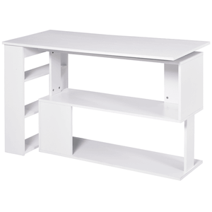 Scrivania per Computer in Legno con Libreria e Cassetto, Pieghevole, Regolabile in Altezza (Non Supportata, Non Defettuosa, Nessun Rimborso o Reso) - Product Image 3